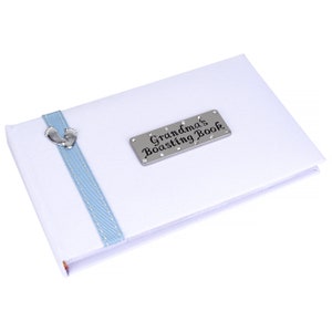 Grandma&#39;s Boasting Book - Photo album with blue ribbon