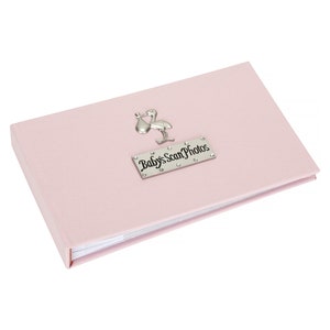 Baby Fotoalbum mit Storchdesign - Baby rosa
