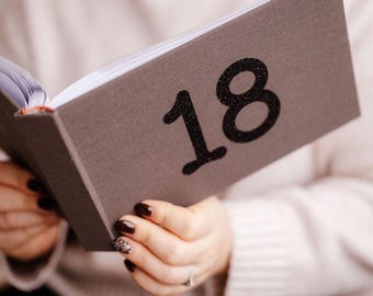 13 - 100 Grey Photo Album for special male birthdays!
