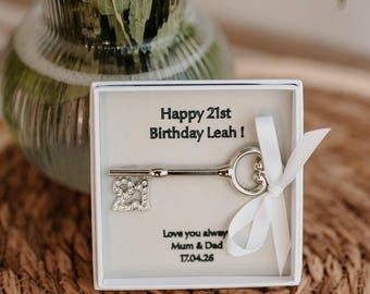 21 Metal Personalised Celebration Key