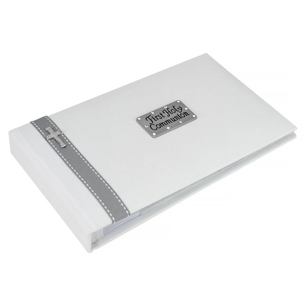 First Holy Communion pocket sized photo album - Holds forty 6x4 inch photos in clear sleeves
