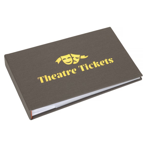 Theatre Ticket storage album with a lined area to caption your wonderful memories - the perfect gift for theatre lovers!