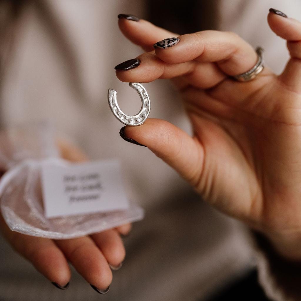 Handmade Mini Pewter Horseshoe