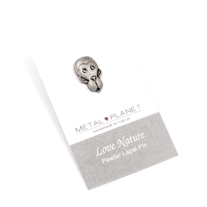 Monkey - Pewter jacket lapel pin