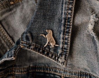 Labrador dog Pewter Lapel Pin