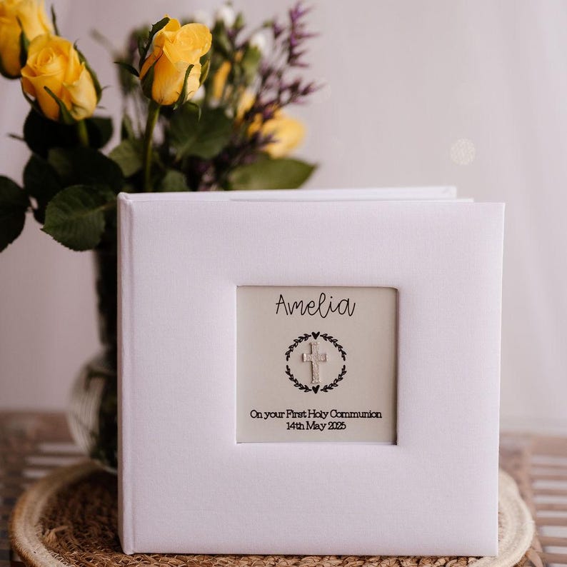 Personalised 'first Holy Communion' Photo Album Holds 100 6x4 Inch ...