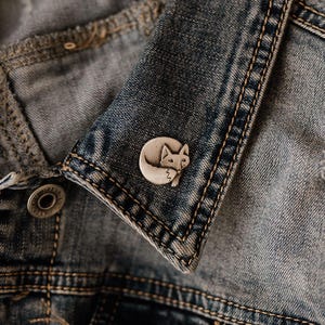 Pin de solapa de peltre de zorro para chaqueta