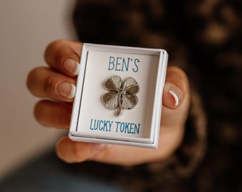 Personalised Lucky Shamrock Token (Male & Female options)