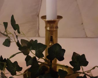 Vintage French Rustic Candlestick Holder with Drip tray - Lovely Christmas Table Decor