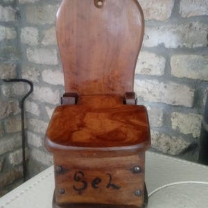 Rustikale Französische Salz Box (Sel) Vintage Kitchen Decor