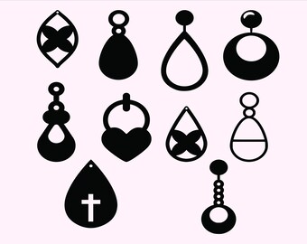 Download Tear Drop Earrings-Earrings Svg Teardrop Svg Mickey Svg | Etsy