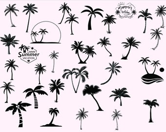 palm tree stencil etsy