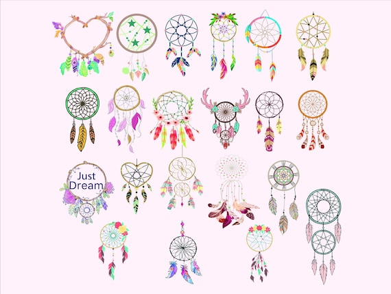Download Boho dream catcher Boho SVG-Watercolor dream catcher Instant | Etsy