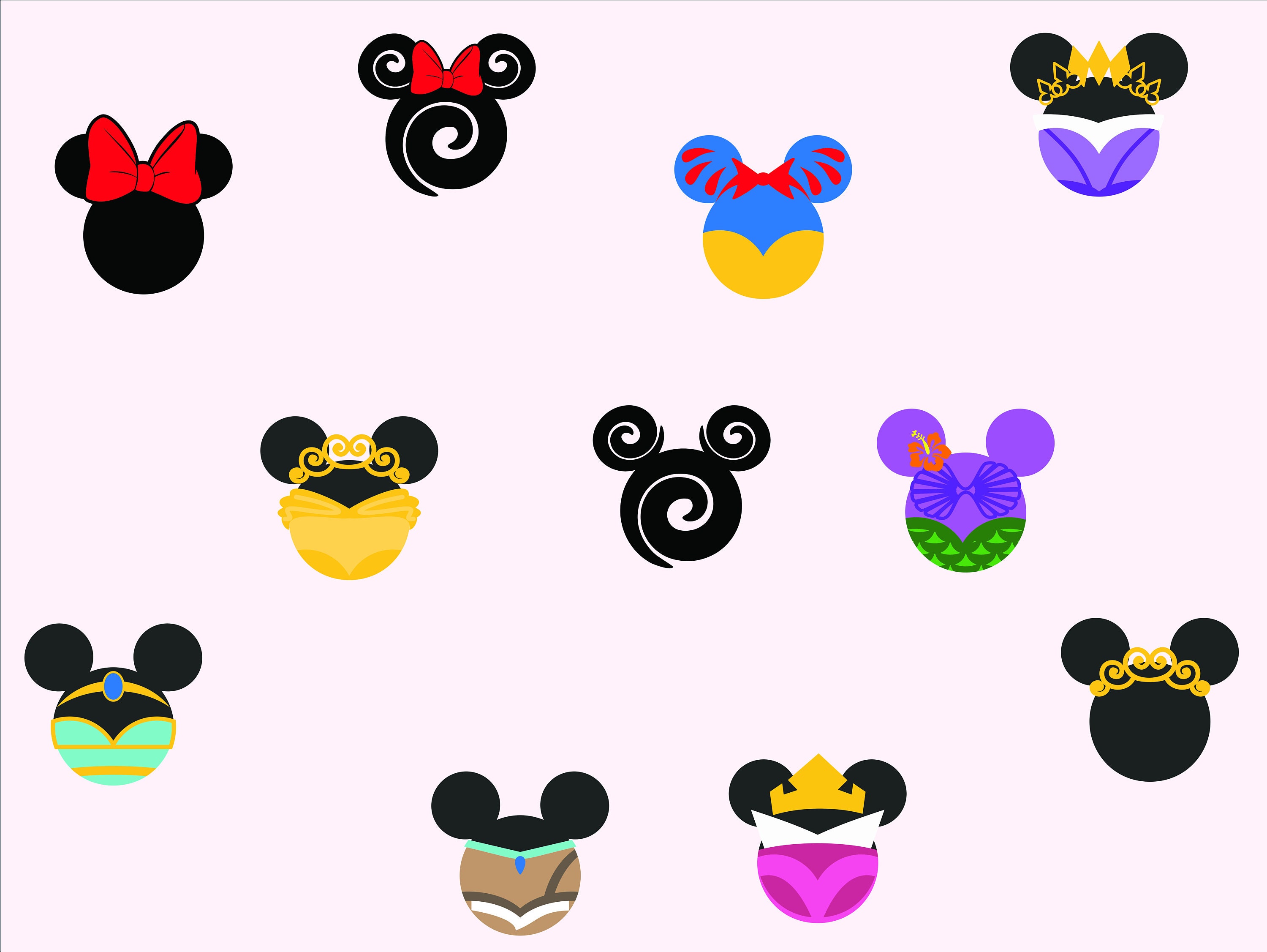 Download Disney Princess-Icon Minnie Mouse Head-Mickey Swirl Icon ...