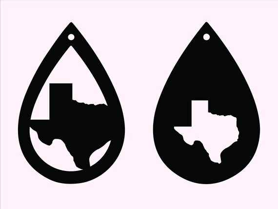 Download Tear Drop Earrings Texas Svg Texas Gift Earrings Svg | Etsy