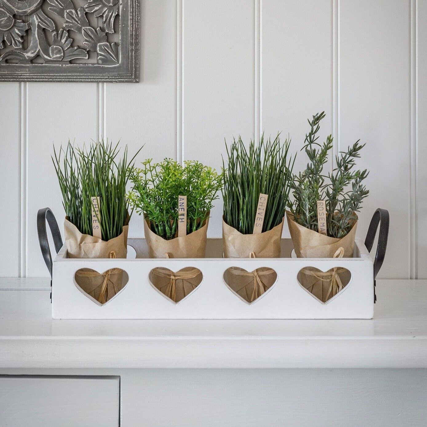 RETIRO HOGAR 4 Corazón Trug Blanco | Etsy