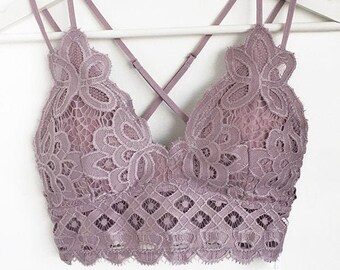 purple bralette top