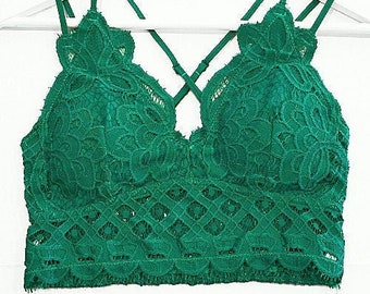 forest green bralette