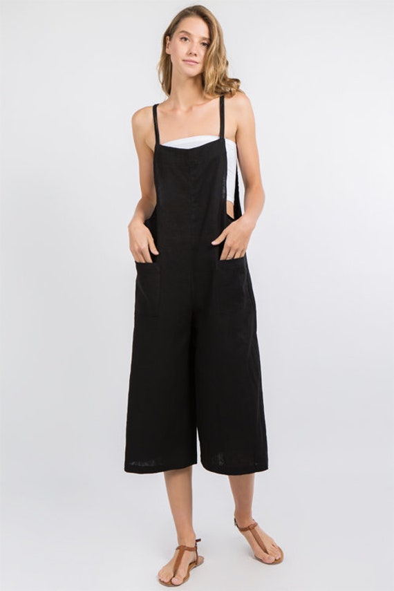 black linen jumper