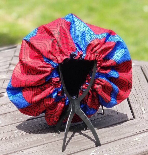 Mafumu African Wax Satin Lined Bonnet Etsy