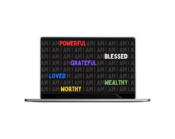 Affirmation Desktop Hintergrundbild: Motivationsbild (Instant Download)