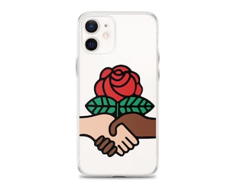 Apple iPhone 12 / 12 Pro / 12 Mini / 12 Pro Max Clear Case / Funda para teléfono DSA de los Socialistas Democráticos de América