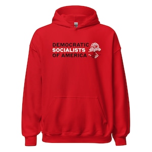 DSA Hoodie, Democratic Socialism, Political Merch, Socialist Shirt, Bernie Sanders, Leftist Gift, Activist Sweatshirt, Social Justice