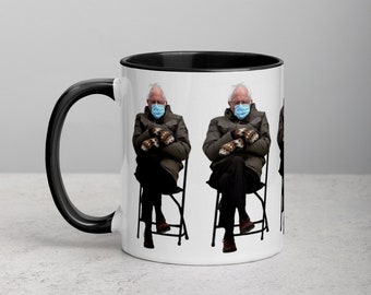 Bernie Mittens Meme Taza, Bernie Presidente Meme, Bernie Sanders, Regalo Izquierdista, DSA, Regalo Socialista, Taza de Socialismo