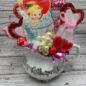 Vintage Milchkännchen Valentinsakzent