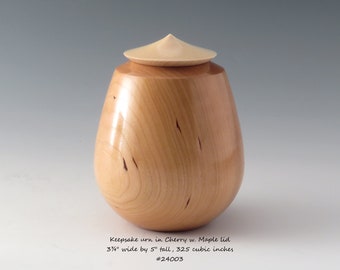 Keepsake urn or small pet urn in Cherry, 325ml