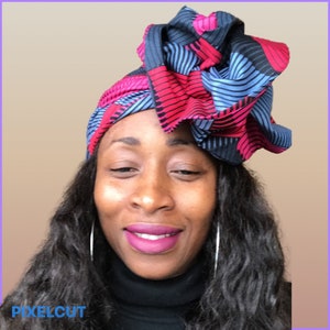 African print Head-wrap and turban / headscarf/ wrap/headtie