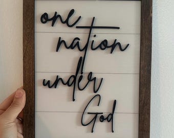 One Nation Under God sign