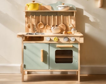 Handmade Wooden Play Kitchen | Customizable | Special Design