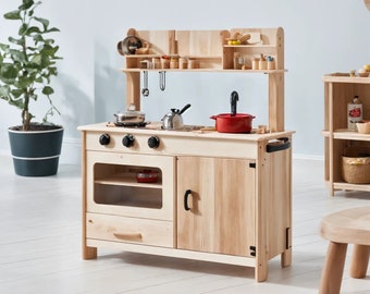Handmade Wooden Play Kitchen | Customizable | Special Design