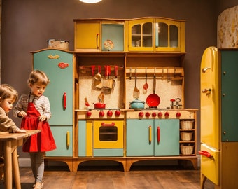 Pinnacle of Luxury: Custom-Designed Wooden Play Kitchens