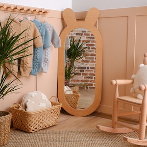 Wooden Decorative Mirror for Children | Handcrafed