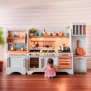 Pinnacle of Luxury: Custom-Designed Wooden Play Kitchens