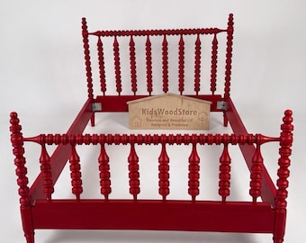 Handmade spool bed - Jenny Lind Spindle Bed Custom Size and Color