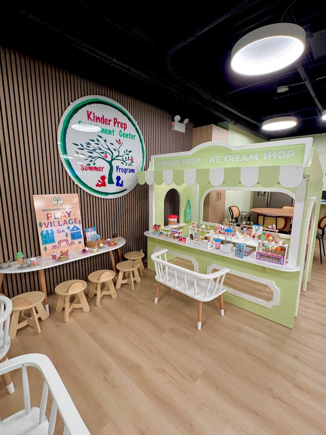 Kids Indoor Playhouse: Customizable Pretend Play Town Design