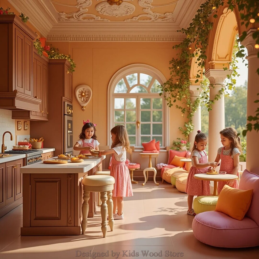 Rustic Children's Kitchens for Cozy, Nature-themed Playrooms Special ...