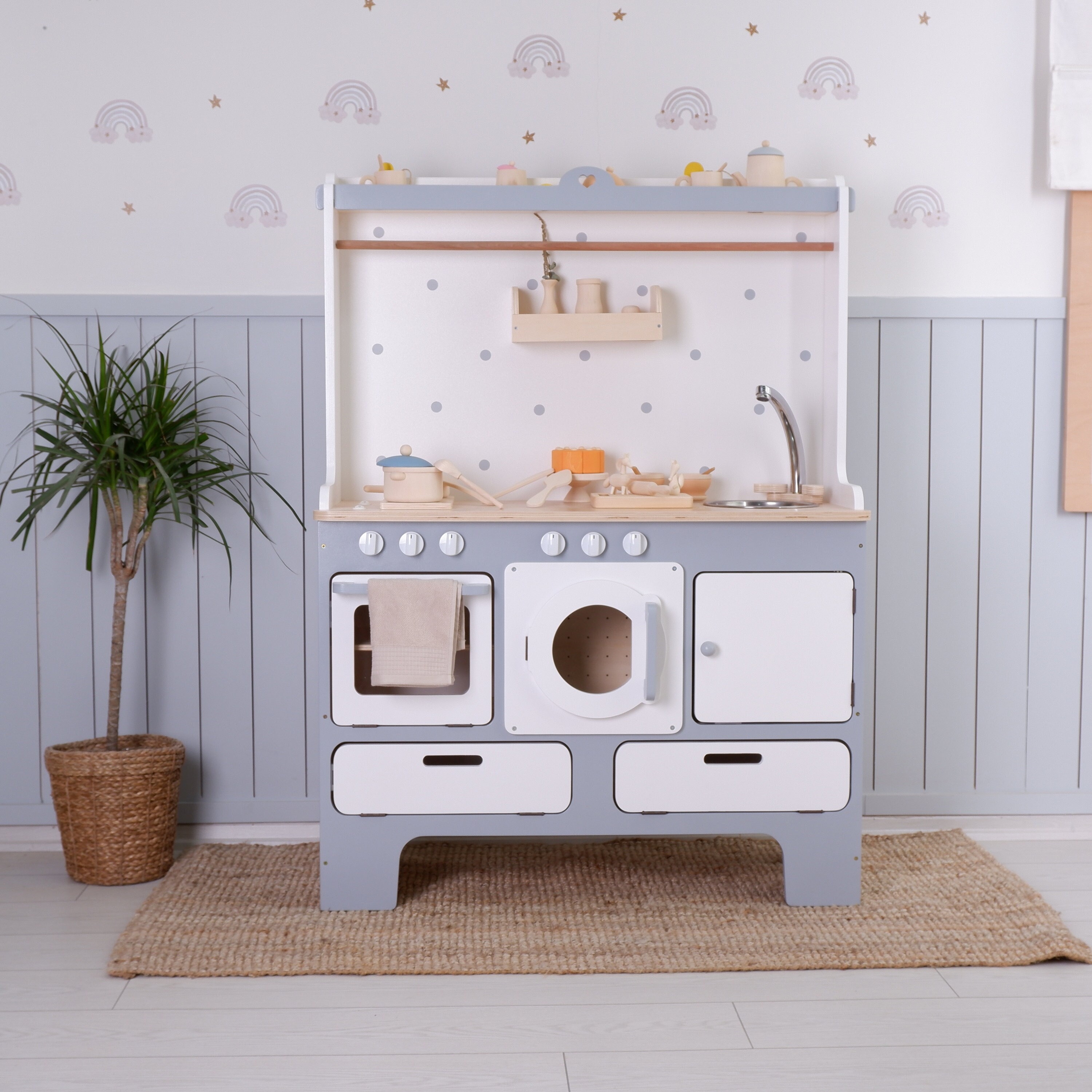 Enfants Mini Cute Micro-ondes Four Faites semblant Jeu de rôle Éducatif  pour Cuisine Jouets Rose