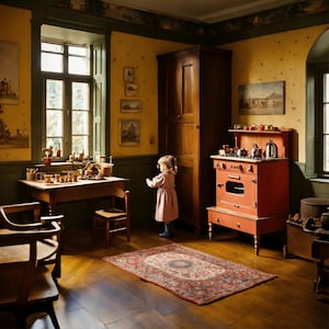 Pinnacle of Luxury: Custom-Designed Wooden Play Kitchens image 5