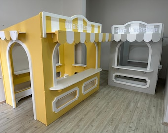 Customizable Kids Indoor Playhouse: Pretend Play Area, Daycare Furniture