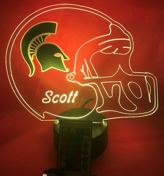 Louisville Cardinals Personalized Night Light Lamp NCAA College Football Light
