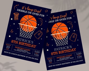 basketball birthday invitation template, basketball party invitation, Printable basketball birthday party invitations, basketball invite