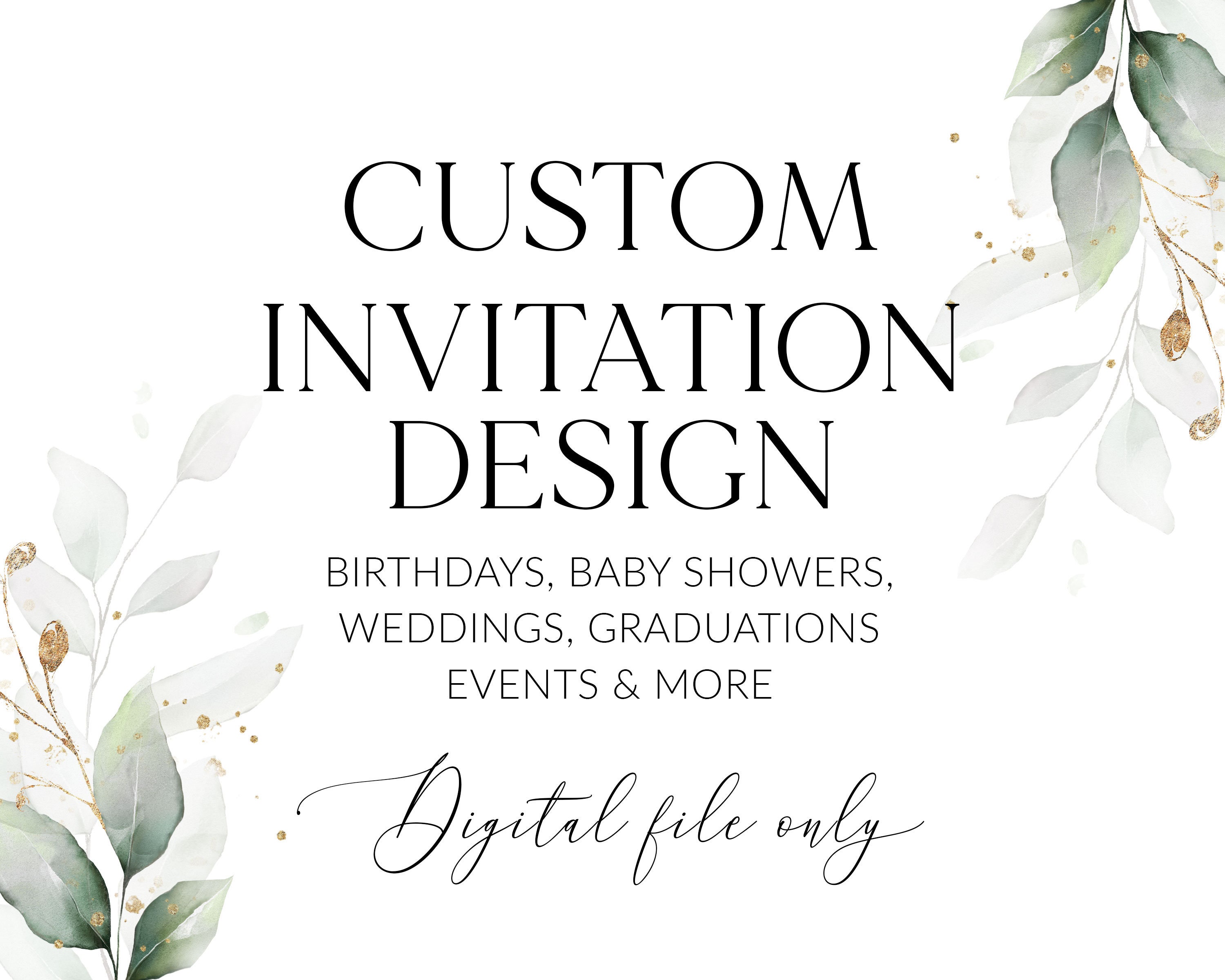 Custom Invitation, Create Your Own Invitation, Create A Custom