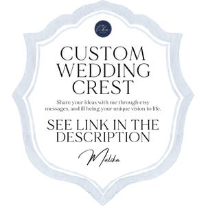 Clipart di stemmi nuziali floreali ad acquerello personalizzati, cancelleria per eventi con stemmi nuziali personalizzati, monogramma nuziale digitale / stemmi preimpostati in formato PNG