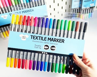 Bolígrafos para tela pack de 20 rotuladores textiles para ropa