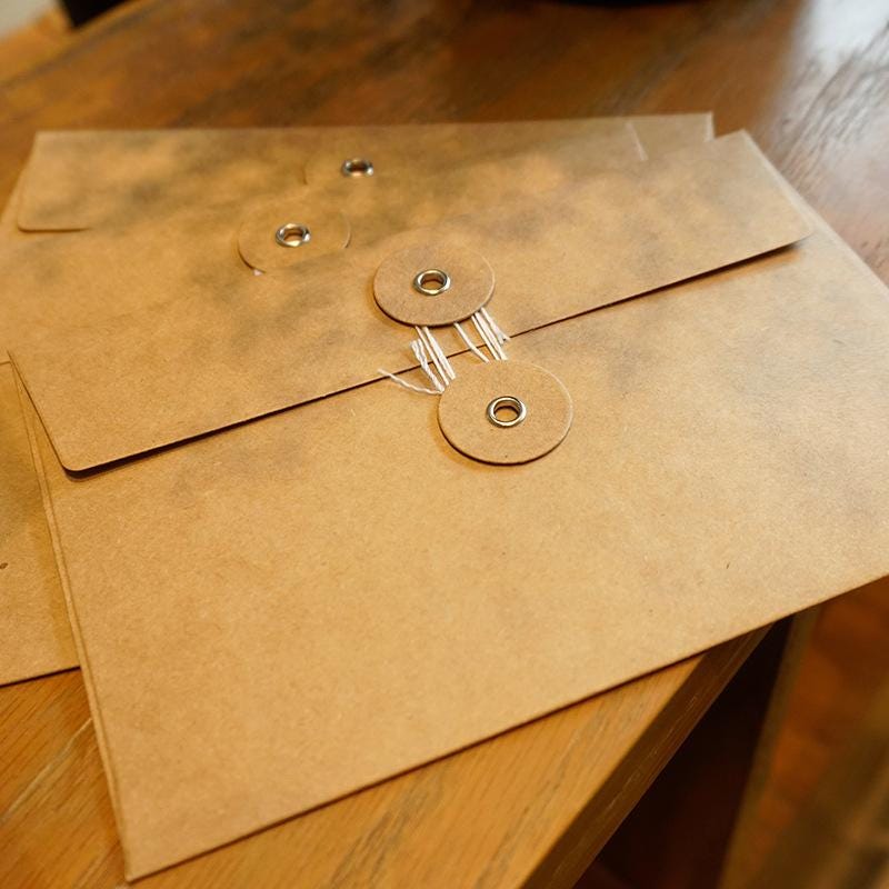 String Tie Envelopes - Etsy