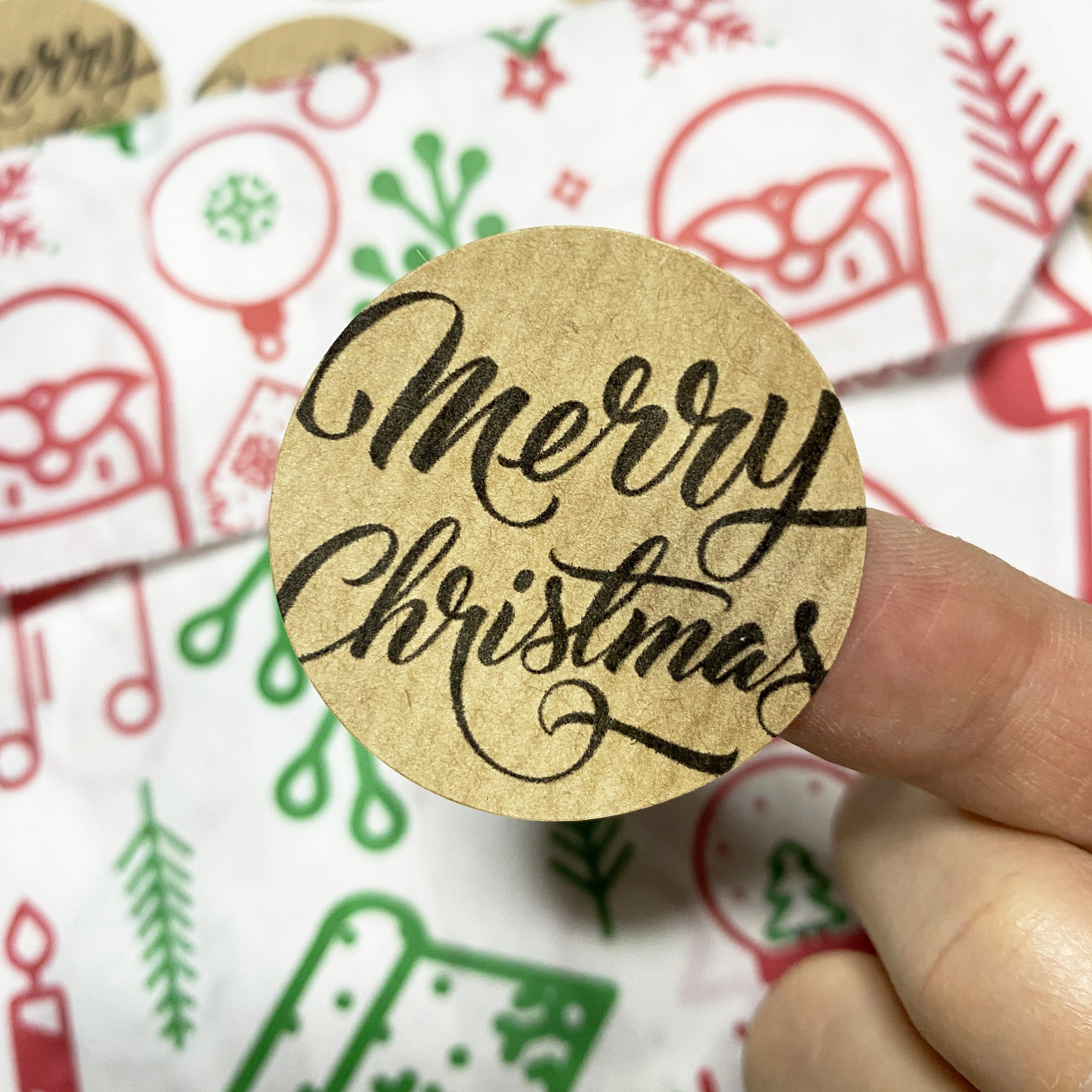 Very Merry Christmas Stickers – Brown Paper Crafts